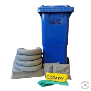 Zestaw mobilny, WHEELY 60, sorbenty uniwersalne, 59 l