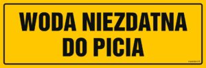 NC053 Woda niezdatna do picia