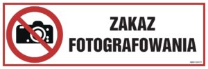 NC134 Zakaz fotografowania
