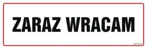 NC137 Zaraz wracam