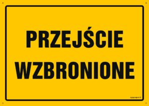 OA198 Przejście wzbronione