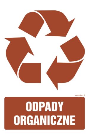 OD113 Etykieta na pojemniki na odpady Odpady organiczne