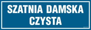 PA299 Szatnia damska czysta