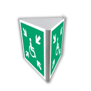 AE824 Miejsce zbiórki do ewakuacji dla osób niepełnosprawnych (3D dościenny)