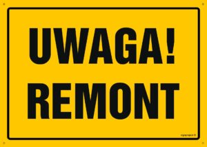 OA010 Uwaga! Remont