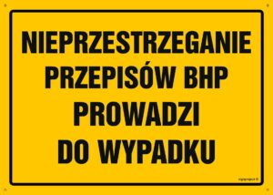 OA039 Nieprzestrzeganie przepisów BHP prowadzi do wypadku
