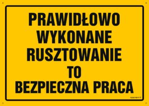 OA071 Prawidłowo wykonane rusztowanie to bezpieczna praca