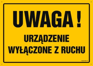 OA076 Uwaga! Urządzenie wyłączone z ruchu