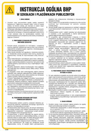 IAA09 Instrukcja ogólna BHP w szkołach i placówkach publicznych