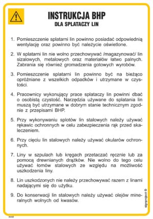 IAA32 Instrukcja BHP dla splataczy lin