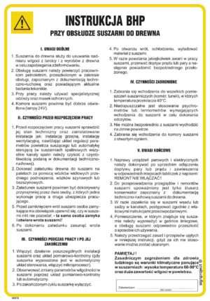 IAB10 Instrukcja BHP przy obsłudze suszarni do drewna