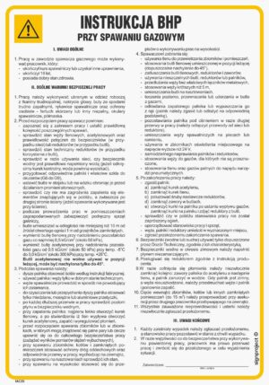 IAC23 Instrukcja BHP przy spawaniu gazowym