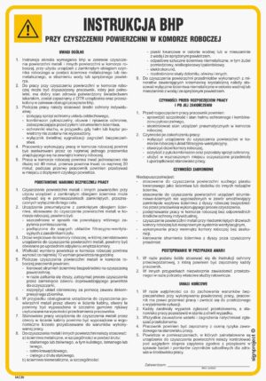 IAC35 Instrukcja BHP przy czyszczeniu powierzchni w komorze roboczej