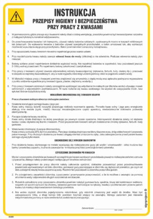 IAD01 Instrukcja - przepisy BHP przy pracy z kwasami