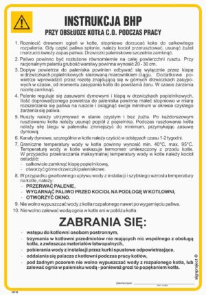 IAF18 Instrukcja obsługi kotła c.o. podczas pracy