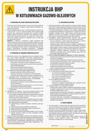 IAF21 Instrukcja BHP w kotłowniach olejowo-gazowych