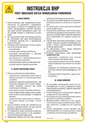 IAG07 Instrukcja BHP przy obsłudze kotła warzelnego parowego