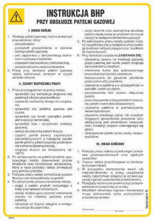 IAG15 lnstrukcja BHP przy obsłudze patelni gazowej