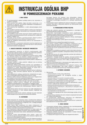IAG28 Instrukcja BHP w pomieszczeniach piekarni