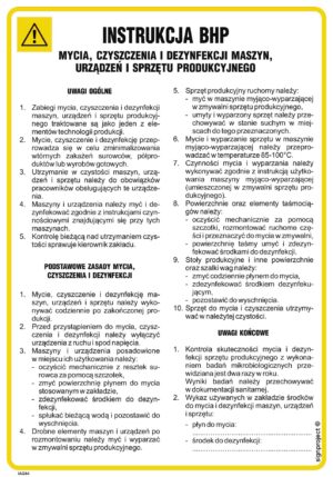 IAG64 Instrukcja BHP mycia czyszczenia i dezynfekcji maszyn