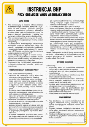 IAI06 Instrukcja BHP przy obsłudze wozu asenizacyjnego