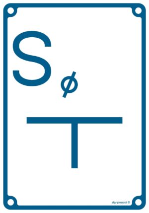 JB004 Tablica orientacyjna dla zasuwy odwadniającej (spust)