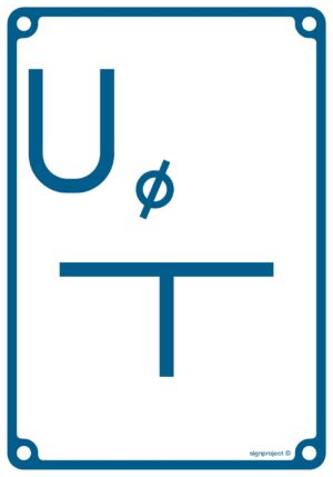 JB006 Tablica orientacyjna przyłączenia uziomu