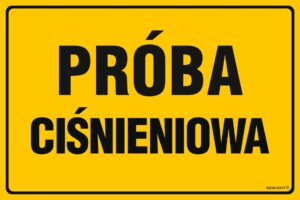 JD014 Próba ciśnieniowa