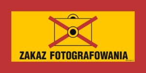 JE008 Zakaz fotografowania