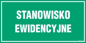 JE014 Stanowisko ewidencyjne
