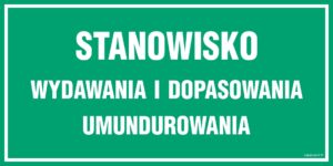 JE018 Stanowisko wydawania i dopasowywania umundurowania