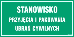 JE020 Stanowisko przyjęcia i pakowania ubrań cywilnych