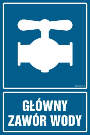 JD043 Główny zawór wody - arkusz 9 naklejek
