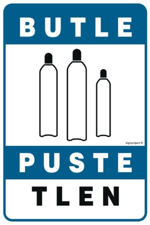 JD046 Butle puste tlen - arkusz 9 naklejek