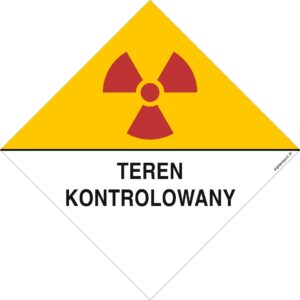 KA007 Znak ostrzegawczy do oznakowania terenu kontrolowanego