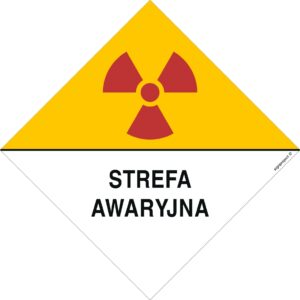 KA009 Znak ostrzegawczy do oznakowania strefy awaryjnej