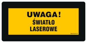 KB003 Uwaga! Otwór wyjściowy lasera
