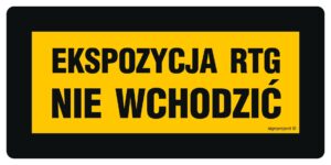 KB009 Strefa ochronna promieniowania elektromagnetycznego nieupoważnionym wstęp wzbroniony