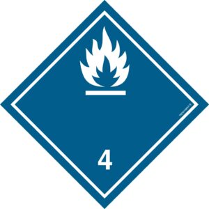 MB016 Materiały wytwarzające w kontakcie z wodą gazy zapalne - arkusz 48 naklejek