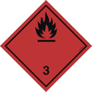 MB023 Materiały ciekłe zapalne - arkusz 48 naklejek