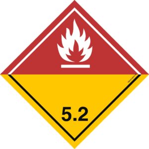 MB035 Nadtlenki organiczne Klasa 5.2 - arkusz 48 naklejek