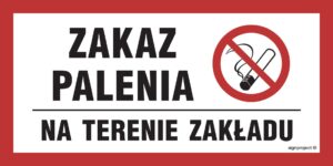 NC009 Zakaz palenia na terenie obiektu