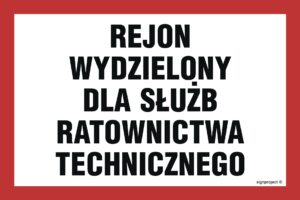 NC034 Rejon wydzielony dla służb ratownictwa technicznego