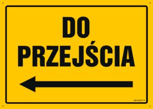 OA093 Kierunek do przejścia - w lewo