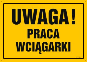 OA132 Uwaga! Praca wciągarki