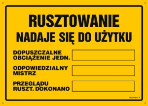 OA146 Rusztowanie nadaje się do użytku ...