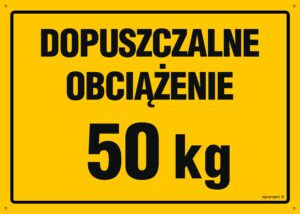 OA148 Dopuszczalne obciążenie 50 kg