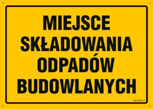 OA210 Miejsce składowania odpadów budowlanych