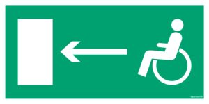 AC010 Wyjście ewakuacyjne dla niepełnosprawnych w lewo
