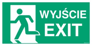 AC076 Wyjście / EXIT lewostronne